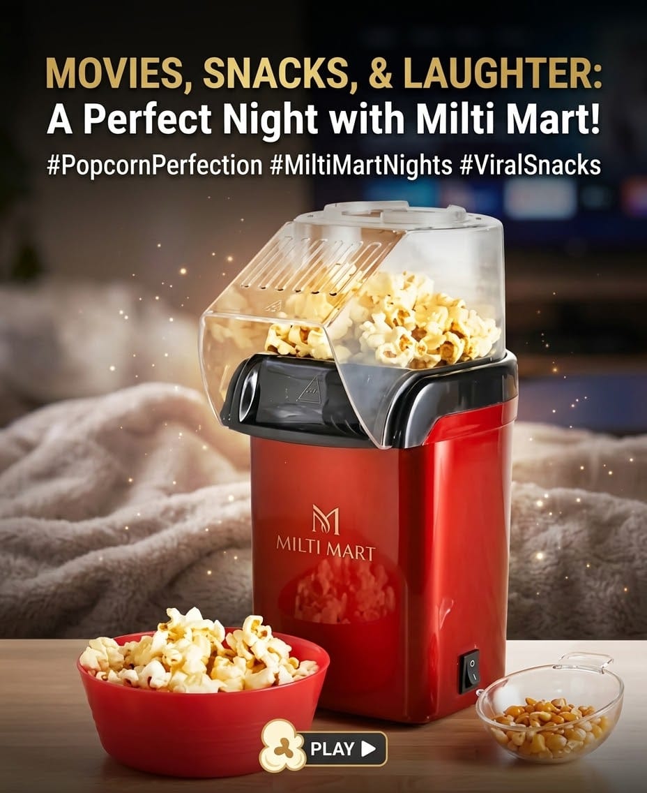 Oil Free Mini Popcorn Maker