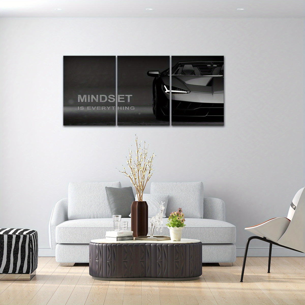 Set Of 3 Motivational Quote Premium Wall Art Photo