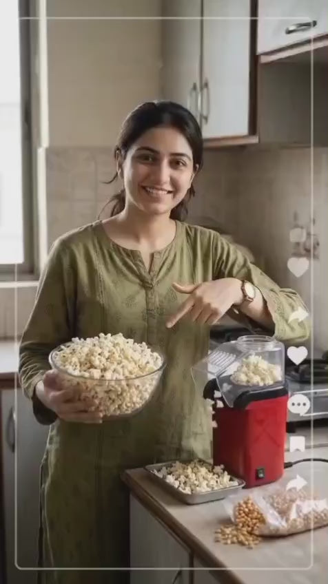 Oil Free Mini Popcorn Maker